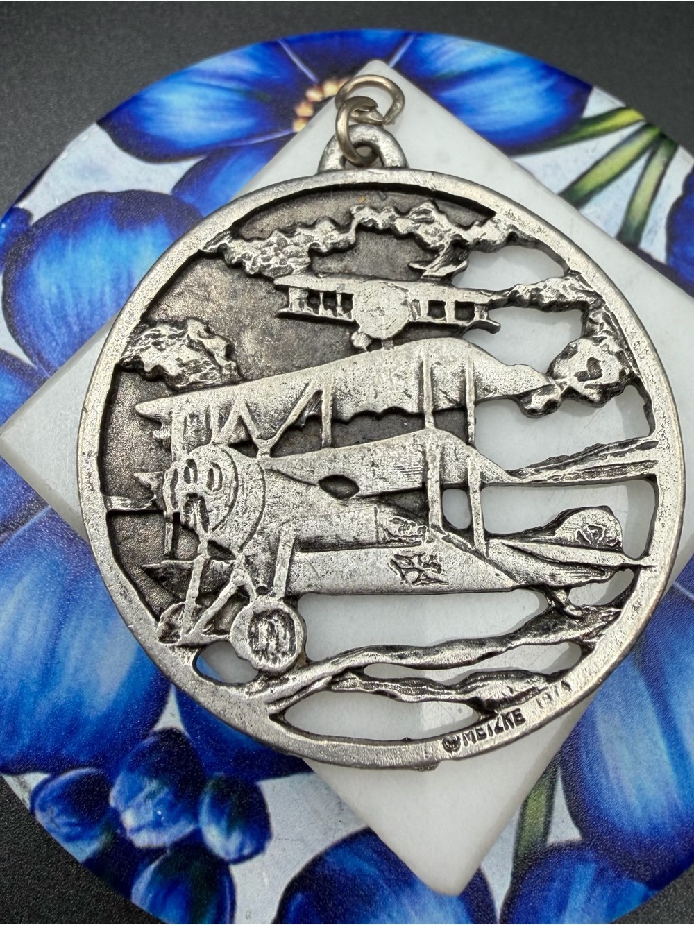Vintage Metzke 1974 Pendant #567  aviation airplane